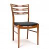 Farstrup vintage dining table chair with high backrest in teak
