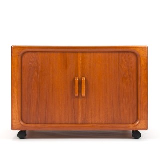 Dyrlund vintage Mid-Century cabinet with tambour doors
