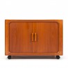 Dyrlund vintage Mid-Century cabinet with tambour doors