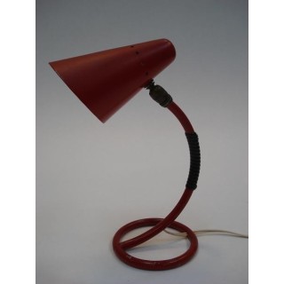 50's tafellamp rood