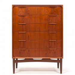 Mid-Century vintage Danish chest of drawers, luxury version