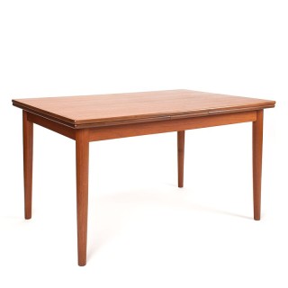 Danish Mid-Century vintage extendable dining table in teak