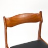 Mid-Century set of 4 stylish vintage Danish dining table chairs