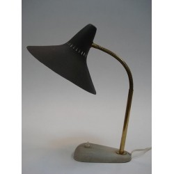 50's tablelamp grey/black cap