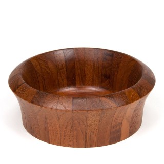 Teakhouten middel vintage serveerschaal Deens design