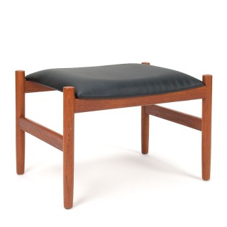 Vintage Danish ottoman from Spøttrup in teak