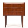 Teak vintage Danish small model chest of drawers