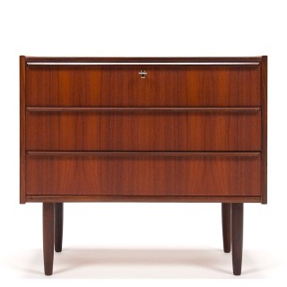 Danish vintage model chest of drawers with 3 drawers