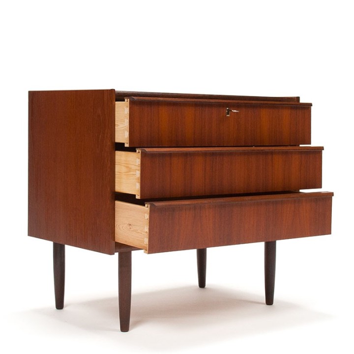 Danish vintage model chest of drawers with 3 drawers