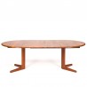 Large round/oval Mid-Century Danish vintage extendable dining