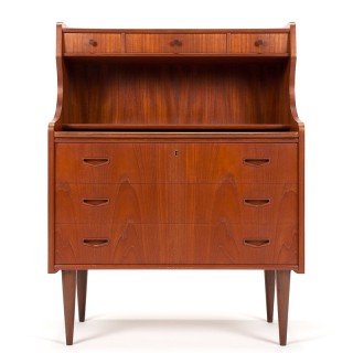 Teak Danish Mid-Century design vintage secretary