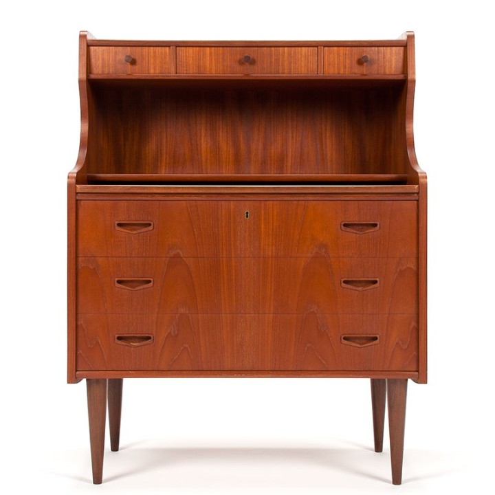 Teak Danish Mid-Century design vintage secretary