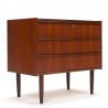 Danish vintage model chest of drawers with 3 drawers