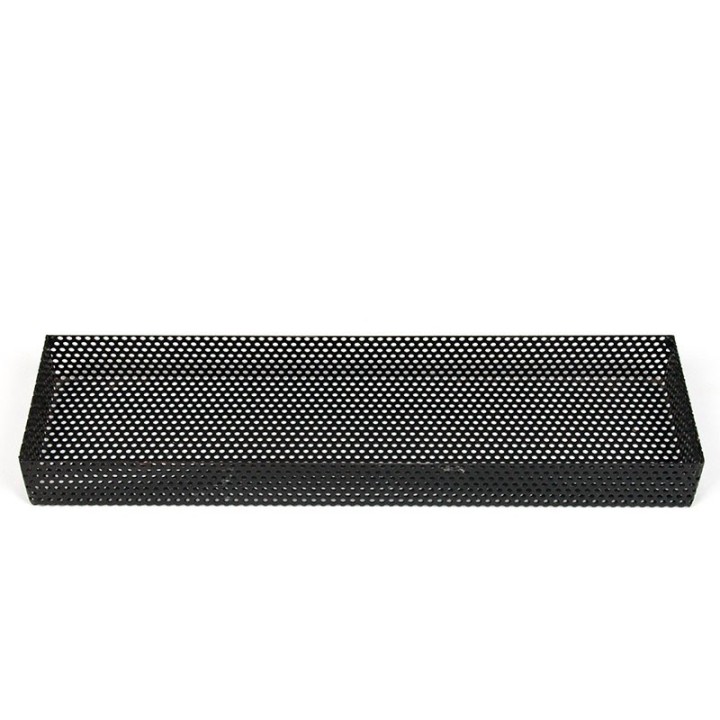 Vintage storage tray in perforated metal
