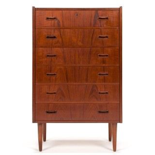 Teakhouten vintage Mid-century ladekast uit Denemarken