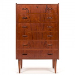 Teak vintage Mid-century chest of drawers from Denmark