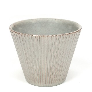 Grijze vintage bloempot van ADCO