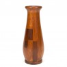 Mid-Century vintage vase with teak inlay