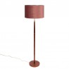 Danish vintage floor lamp in teak and brass
