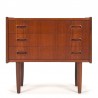 Teak Mid-Century Danish small vintage chest of drawers