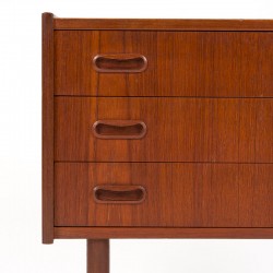 Teak Mid-Century Danish small vintage chest of drawers