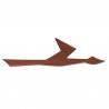 Teak vintage abstract bird for the wall