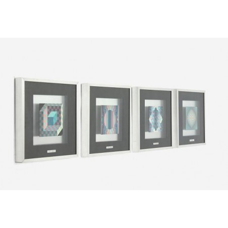 Victor Vasarely set of 4 prints