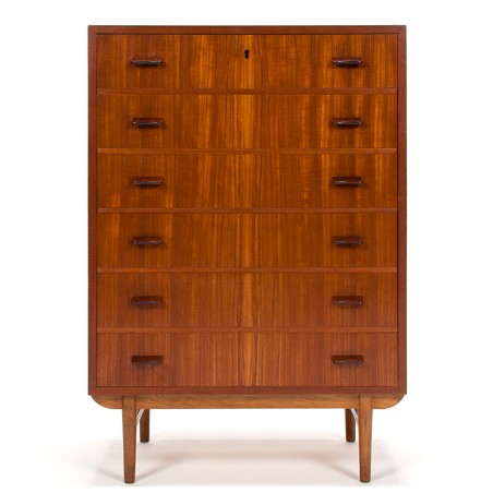 Danish chest of drawers in teak vintage Mid-Century design