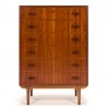 Danish chest of drawers in teak vintage Mid-Century design