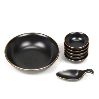 Pindaset vintage met gouden rand