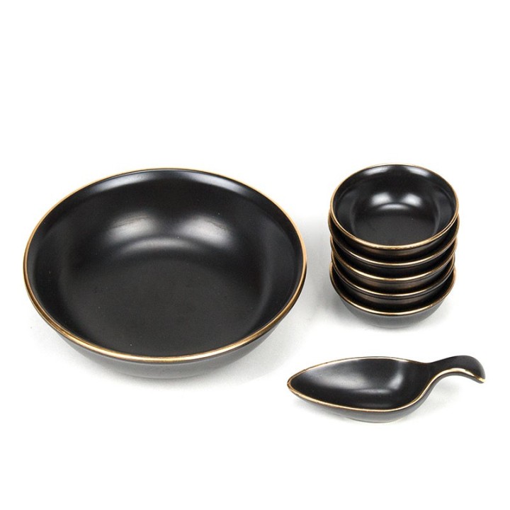 Peanut set vintage with gold edge