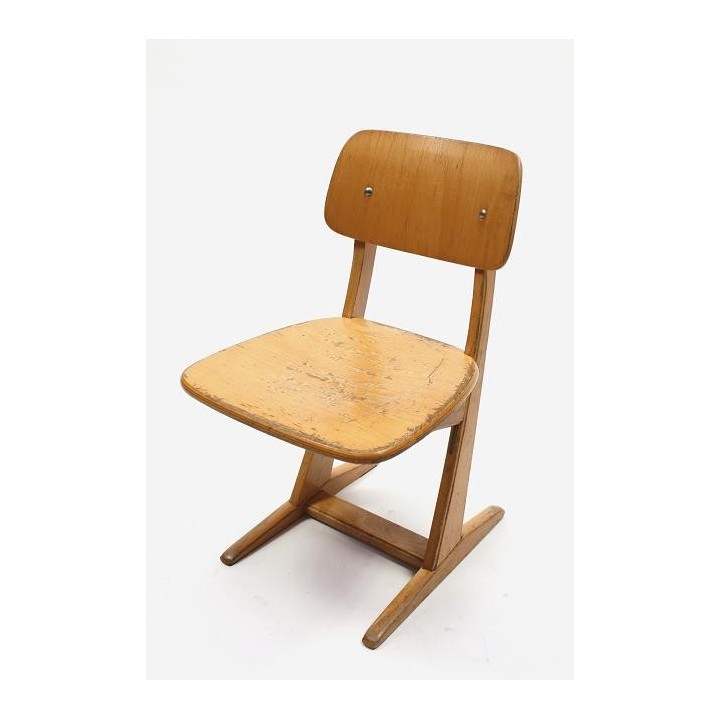 Set of 2 wooden childeren's chairs - Retro Studio