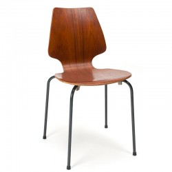 Danish teak vintage school chair