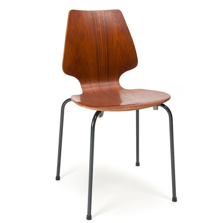 Danish teak vintage school chair