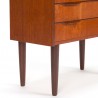 Teak Mid-Century chest of drawers, small vintage model