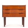 Teak Mid-Century chest of drawers, small vintage model