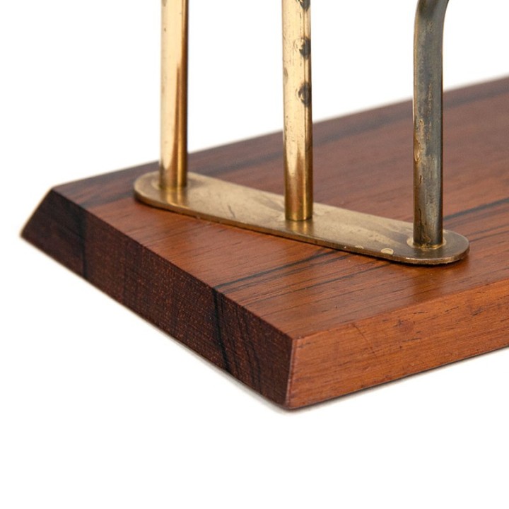 Rosewood Mid-Century vintage letter holder