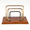 Rosewood Mid-Century vintage letter holder