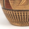 Mid-Century vintage earthenware vase in brown shade