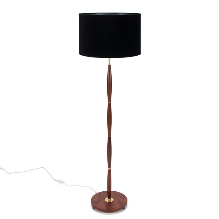 Rosewood Danish Mid-Century vintage floor lamp