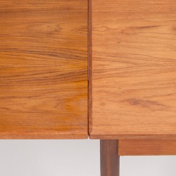 Teak square model vintage Danish extendable dining table