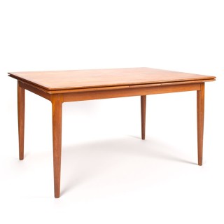 Mid-Century Danish teak vintage extendable dining table