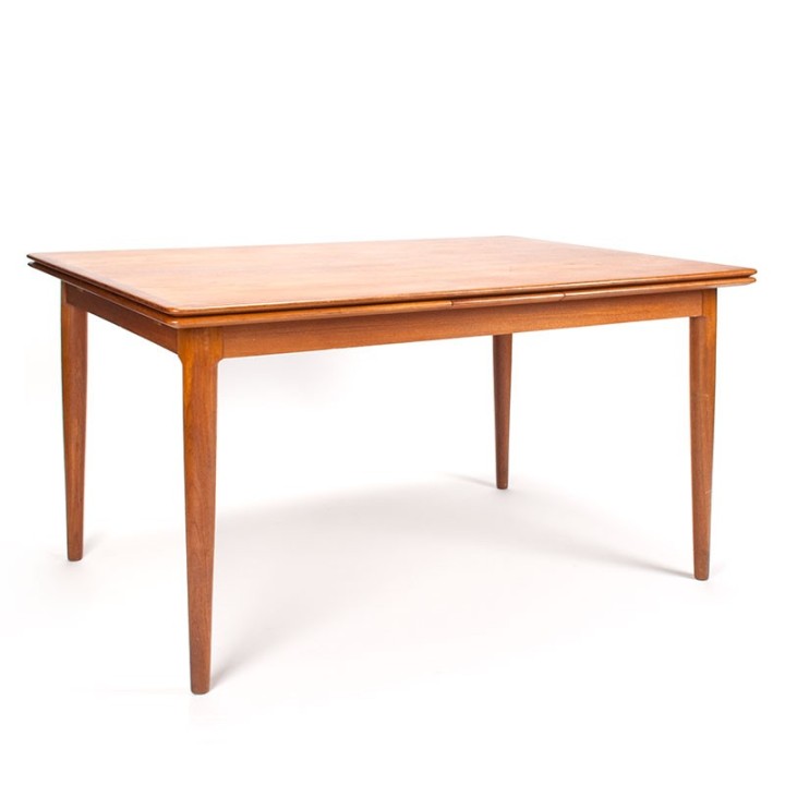 Mid-Century Danish teak vintage extendable dining table