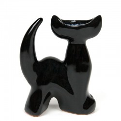 Mid-Century vintage small vase as a cat by Johgus Bornholm