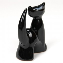 Mid-Century vintage small vase as a cat by Johgus Bornholm
