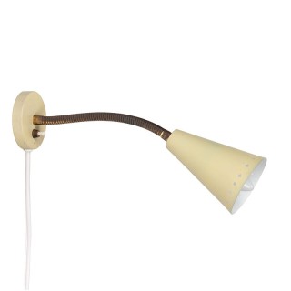 Vintage wall lamp with flexible arm from the 1950s