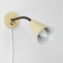 Vintage wall lamp with flexible arm from the 1950s