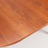Oval/round teak Mid-Century Danish vintage dining table