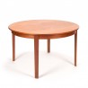 Oval/round teak Mid-Century Danish vintage dining table