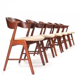 Model 32 Danish Mid-Century vintage design dining table chairs